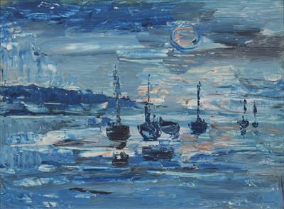 Lot 38 - J.L. Isherwood, Coastal reflections, oil.