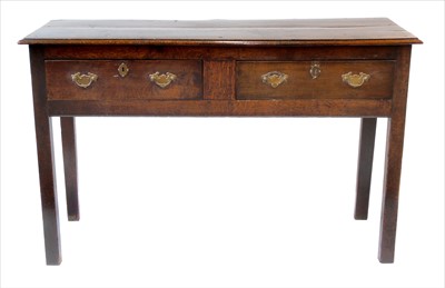 Lot 322 - 18th century oak dresser base
