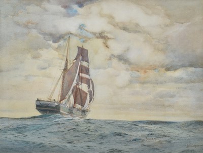 Lot 234 - James S. Mann, "The Old Timer", watercolour.