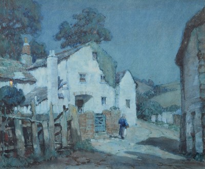 Lot 237 - A.M. Foweraker, "A Devonshire Hamlet", watercolour.