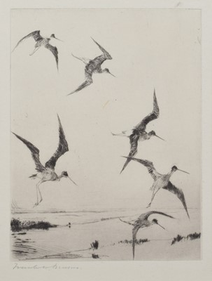 Lot 259 - F.W. Benson, "Summer Yellowlegs", signed etching.