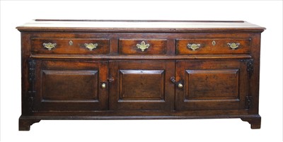 Lot 323 - 18th century oak dresser base