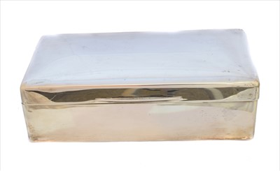 Lot 36 - A George VI silver cigar case
