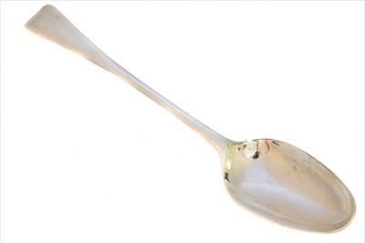 Lot 30 - A George IV silver serving spoon