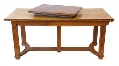 Lot 216 - Early 20th century Art Deco design extending dining table.