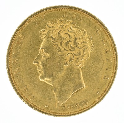 Lot 68 - King George IV, Sovereign, 1830.