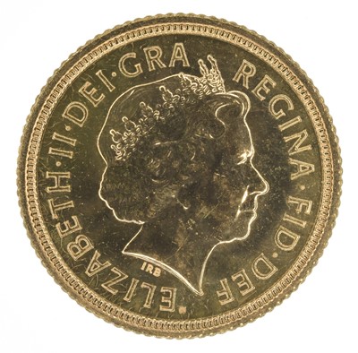 Lot 70 - Queen Elizabeth II, Half-Sovereign, 2003, BU.
