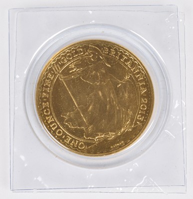Lot 18 - Queen Elizabeth II, 2013 Gold 1oz Britannia, 100 Pounds.