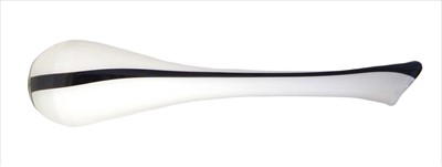 Lot 155 - Black and white glass vase