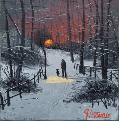 Lot 2 - J. Downie, "The Park Road", oil.