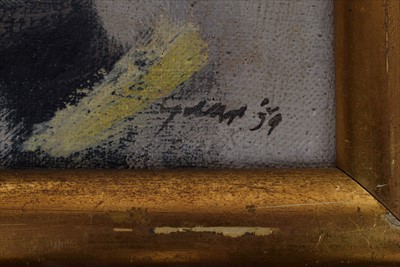 Lot 174 - William Gear, "Landscape Study", oil.