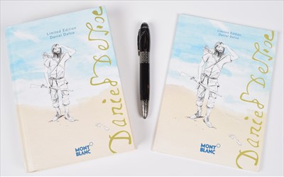 Lot 278 - Montblanc Meisterstuck, Writers Edition, Daniel Defoe, a limited edition fountain pen.