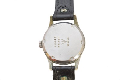 Lot 368 - A 1940s stainless steel Record 'Dirty Dozen' military manual wind wristwatch