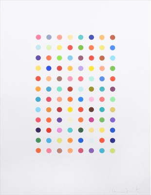 Lot 228 - Damien Hirst, "Xylene Cyanol Dye Solution", signed etching.
