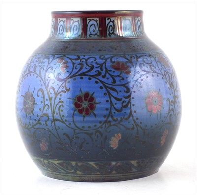 Lot 156 - Royal Lancastrian Pilkingtons vase by W.S. Mycock