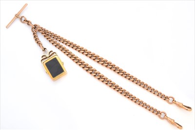 Lot 146 - An early 20th century 9ct gold Albert chain