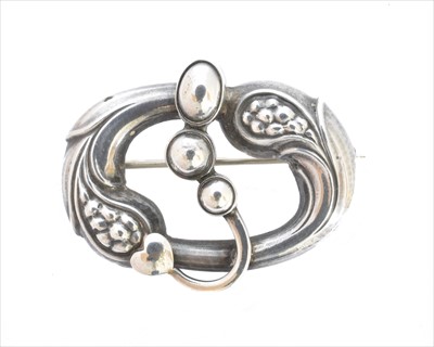 Lot 52 - A Georg Jensen brooch, no. 77