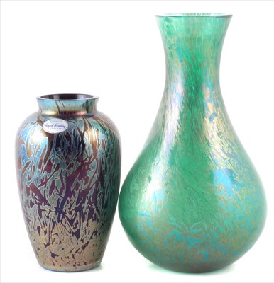Lot 153 - Two Royal Brierly glass vase