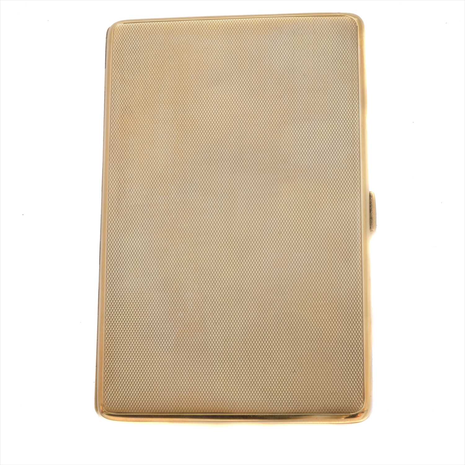 Lot 251 - A 1920s 9ct gold cigarette case
