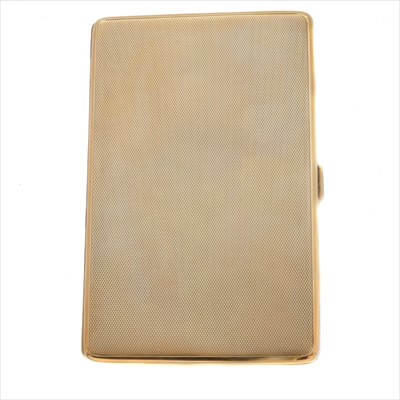 Lot 251 - A 1920s 9ct gold cigarette case