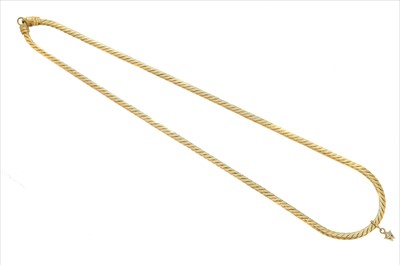 Lot 159 - An 18ct gold diamond necklace by Wellendorff