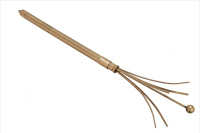 Lot 327 - A 9ct gold cocktail swizzle stick