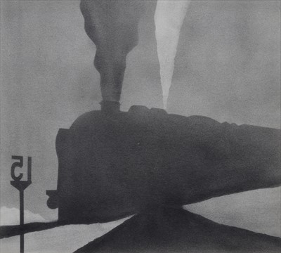 Lot 107 - Trevor Grimshaw, Steam train, graphite.