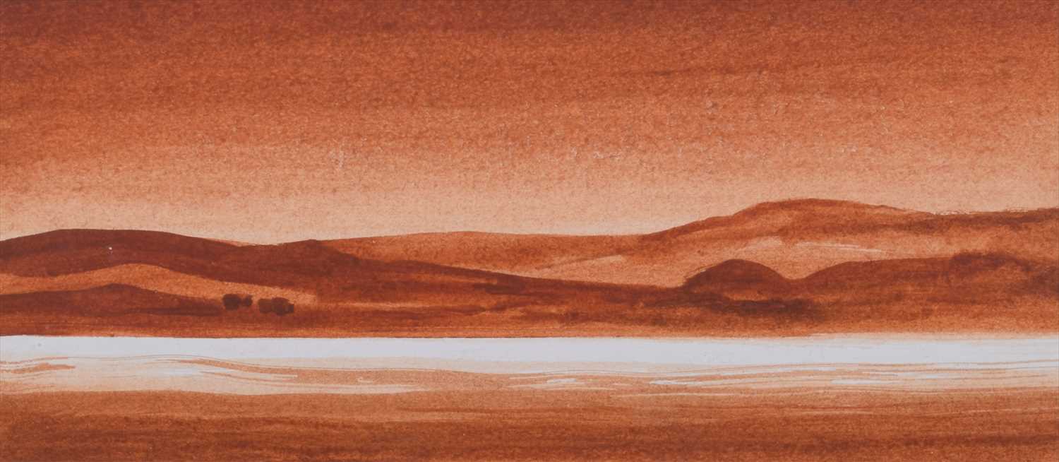 Lot 109 - Trevor Grimshaw, Rural landscape, watercolour.