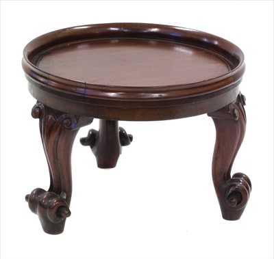 Lot 295 - Victorian mahogany dish top plinth