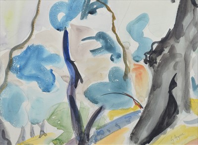 Lot 179 - Gillian Ayres, Untitled, watercolour.