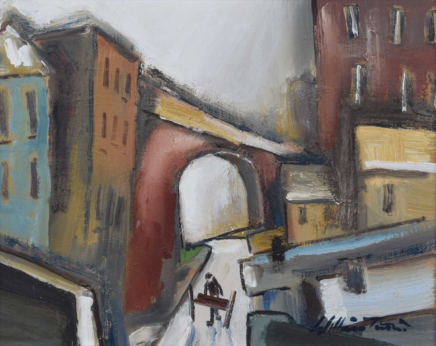 Lot 67 - William Turner, "Cheetham Hill", oil.