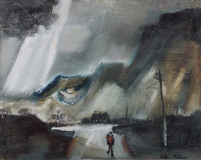 Lot 33 - William Turner, "Mow Cop", oil.