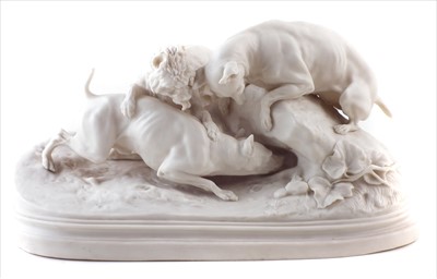 Lot 128 - Parian Terriers