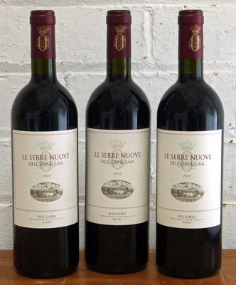 Lot 18 - 3 Bottles La Serre Nuove Dell’ Ornellaia Bolgheri Rosso Tuscany 2012