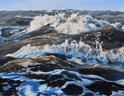Lot 15 - Kerry Lisa Davies, "The Big Deep", oil.