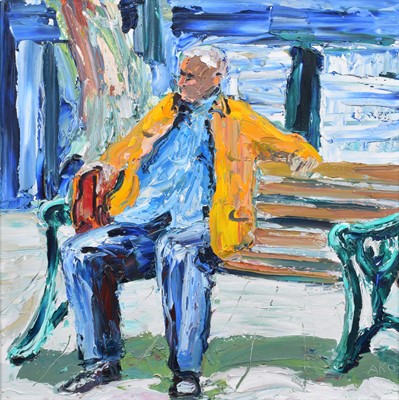 Lot 8 - Alan Knight, "Quiet Moments", oil.
