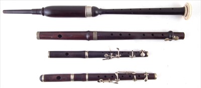 Lot 11 - Two Fifes a Piccolo and a chanter