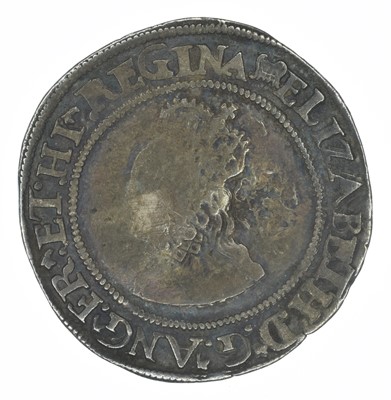 Lot 201 - Selection of five historical silver coins to include Elizabeth I Sixpence.