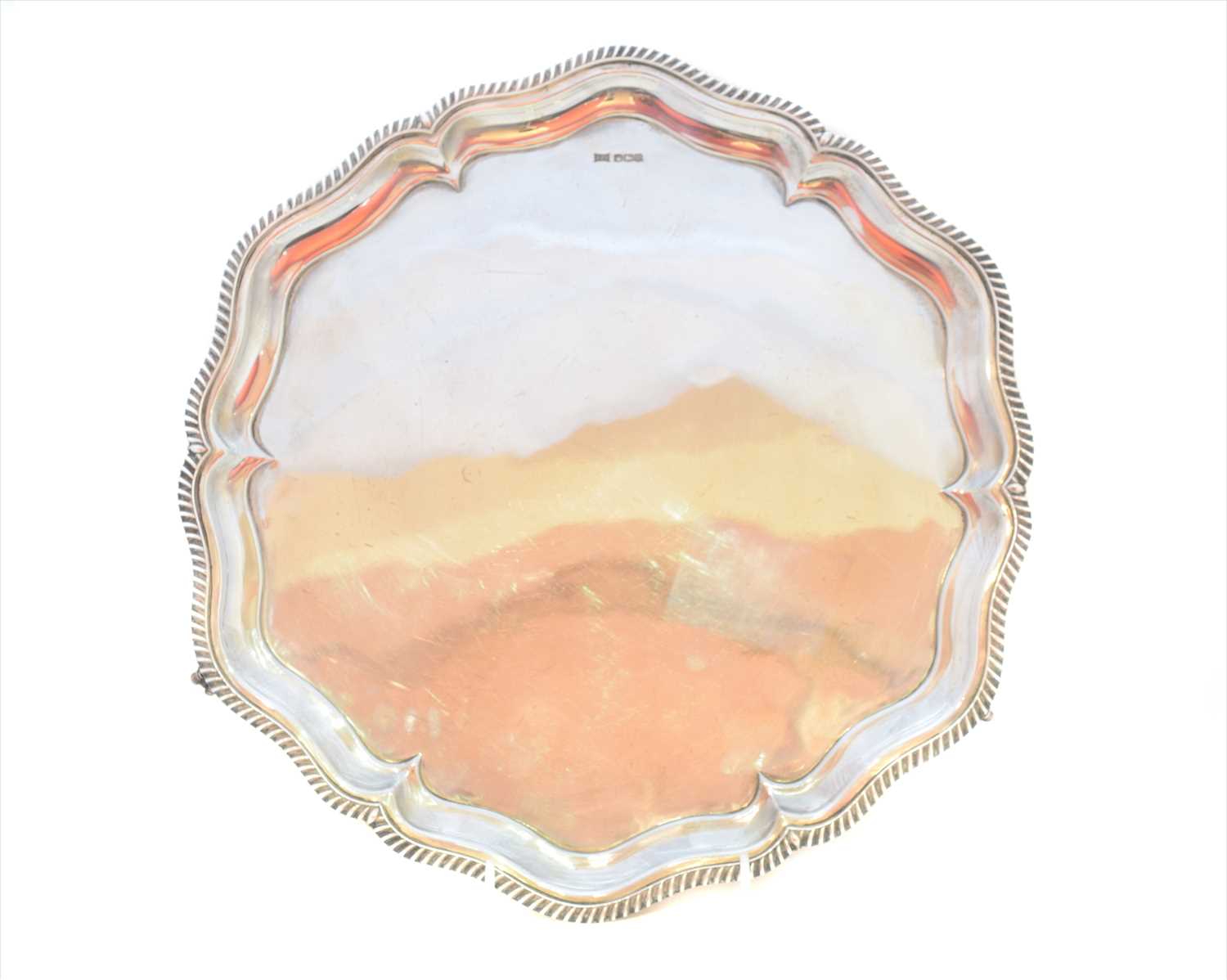 Lot 65 - A George V silver salver