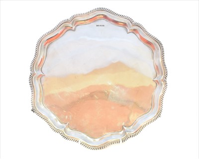 Lot 65 - A George V silver salver