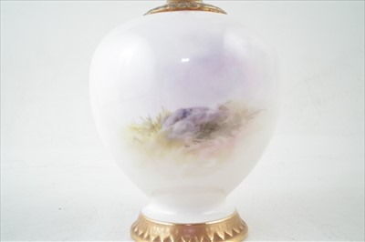 Lot 161 - Royal Worcester vase signed H. Davis