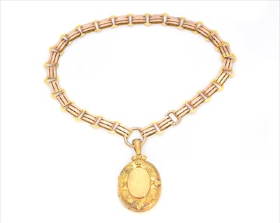Lot 176 - A Victorian hinged locket