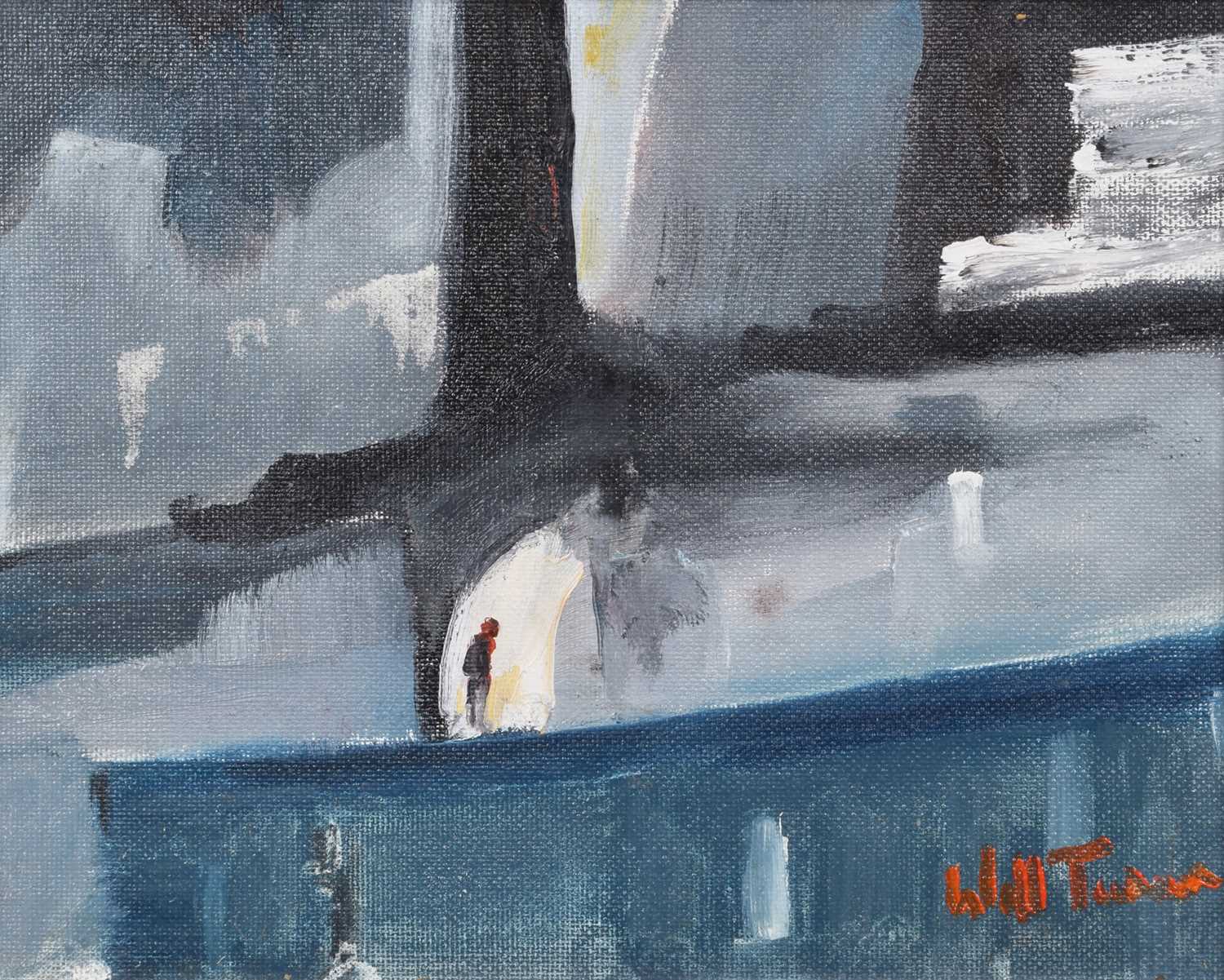 Lot 13 - William Turner, "The Walk Home", oil.