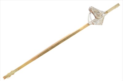 Lot 34 - An equestrian brooch by Alabaster & Wilson