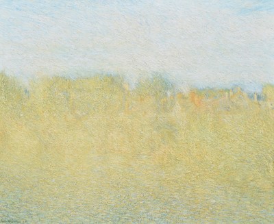 Lot 25 - John McCombs, "The River Usk at Brecon", oil.