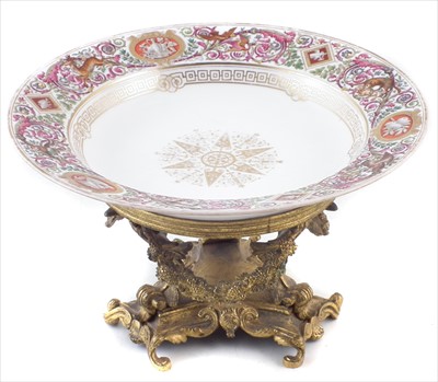 Lot 133 - Sevres bowl on ormolu mount
