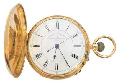 Lot 419 - A late Victorian 18ct gold Thos Russell & Sons full hunter pocket watch