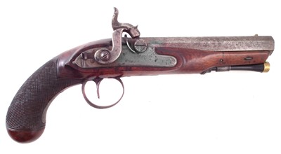 Lot 37 - Henry Nock percussion pistol