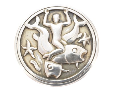 Lot 54 - A silver Georg Jensen brooch, no. 285