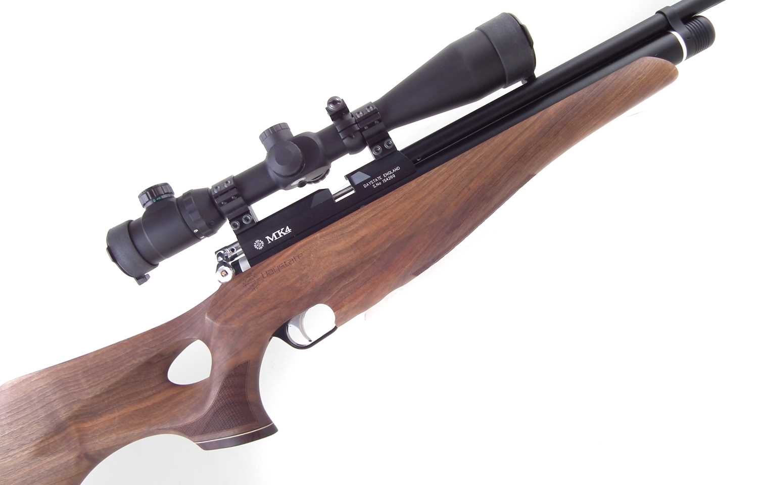 Lot 164 - Daystate MK4 air rifle with Hawke Scope and case
